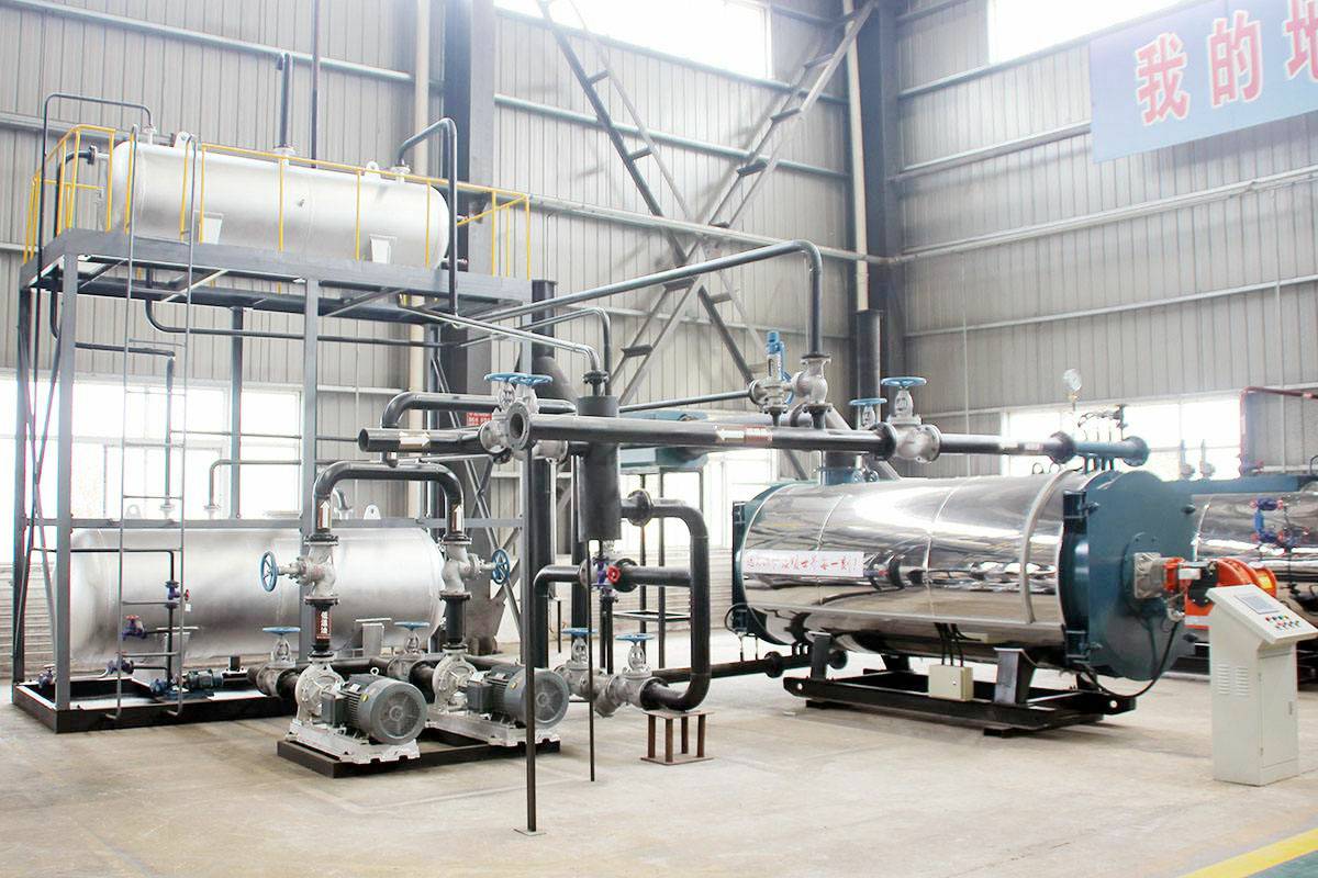 YYQW燃油气导热油炉安装现场图 燃气导热油炉安装效果